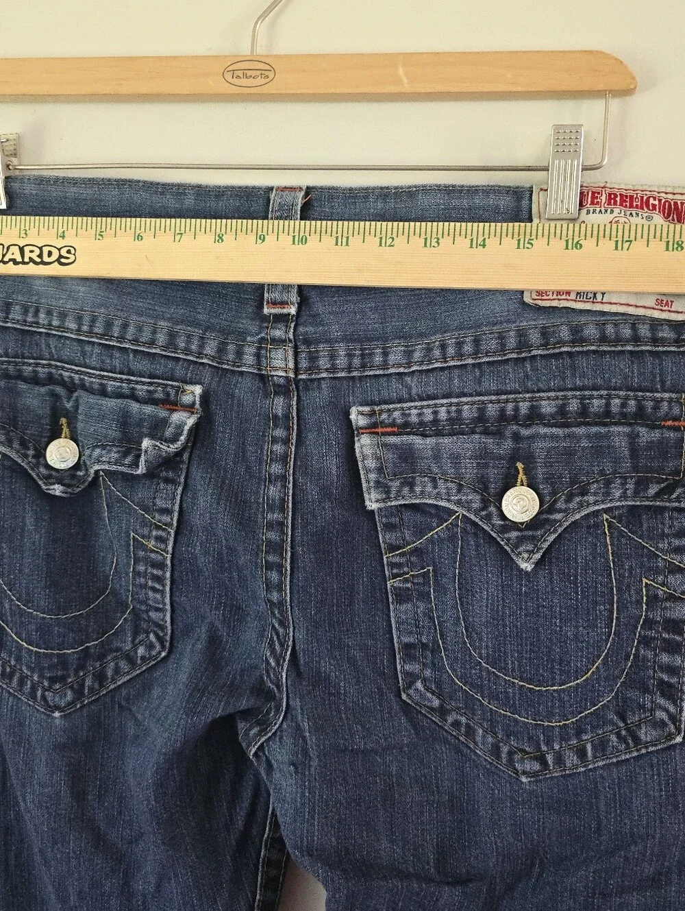 True Religion Ricky Straight Leg Vintage Jeans Men’s Size 38x31 Y2K